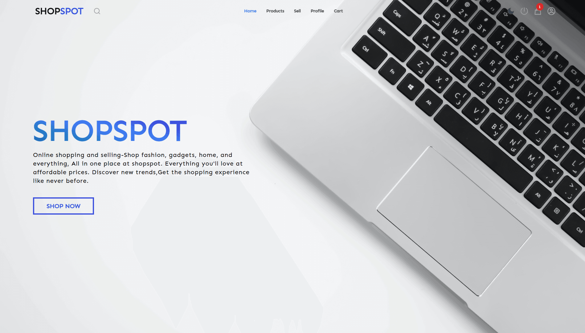 Shopspot (E-Commerce Platform) screenshot